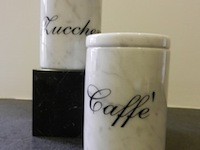 Handicraft-Bianco Carrara Marble Sugar Boxes - Made in Italy